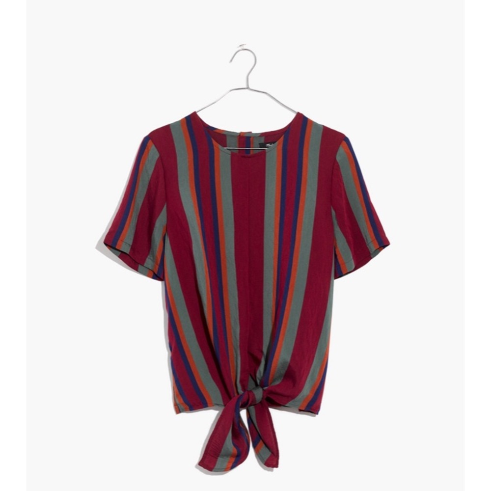 Madewell Button-Back Tie Tee Size M